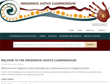Tablet Screenshot of indigenousjustice.gov.au